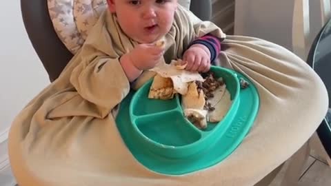 Dad Shirt Highchair Hack