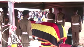 Slain Ugandan Olympian laid to rest with full military honors