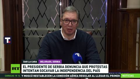 Vucic ante protestas de la oposición: "No se trata de una revolución"