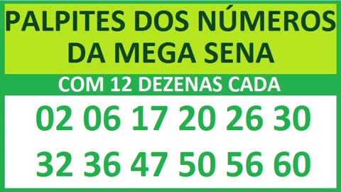 PALPITES DOS NÚMEROS DA MEGA SENA COM 12 DEZENAS b6 b7 b8 b9 ca cb cc cd ce cf cg ch ci cj ck cl cm