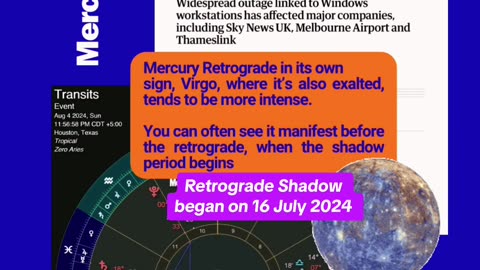 Mercury retrograde shadow | IT Outage