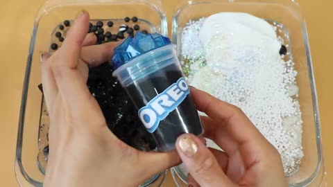 oreo blue slime mixing ,makeup mixing.....