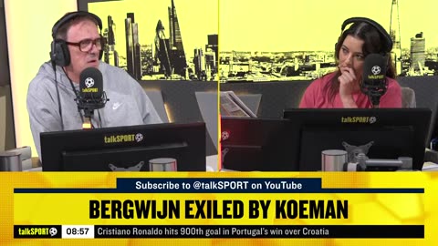 Tony Cascarino REACTS To Steven Bergwijn Being EXILED By Netherlands Manager Ronald Koeman!🔥👀