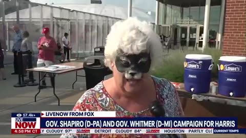 😳 A lady growls at JD Vance and Trump