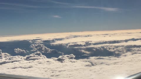 View Of Clouds From An Aircraft