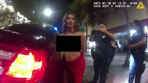 Bodycam footage of Danileigh being arrested for a Hit & Run DUI