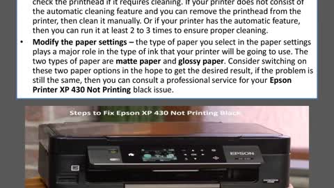 How to Fix Epson XP 430 Not Printing Black? 1-800-970-6673