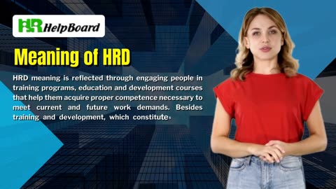 What is Human Resource Development