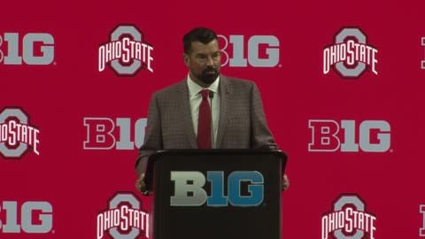 Ohio State’s Ryan Day Address the Media @ Day 1 of Big Ten Football Media Day