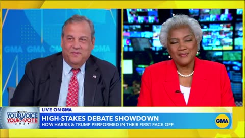 Chris Christie and Donna Brazile weigh in on Harris-Trump debate performance