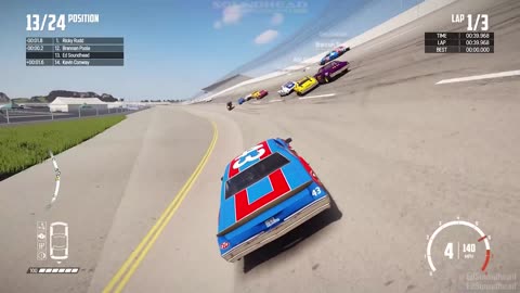 70s NASCAR CARNAGE at Talladega! | Wreckfest