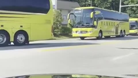 Kamala Busses In Supporters. Turkish 'Youth' Nationalists Tell Them To Go Home!