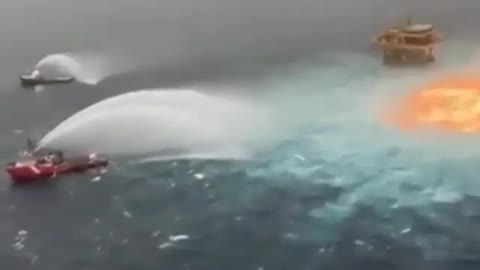 A pipeline ruptured in the Gulf of Mexico and now the ocean is on fire.