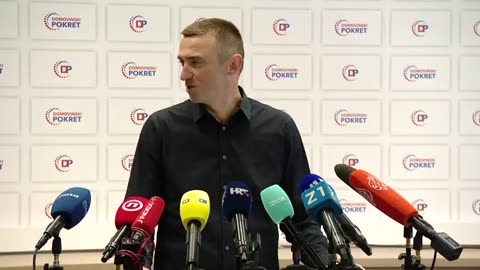 Ivan Penava održava konferenciju nakon sastanka Predsjedništva Domovinskog pokreta.