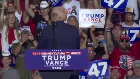 HCNN - President Trump rallies supporters in Pennsylvania.