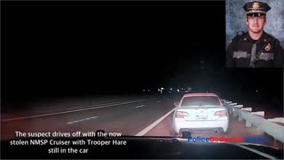 MOMENT New Mexico Trooper, Justin Hare was shot; And Suspect Later Apprehended