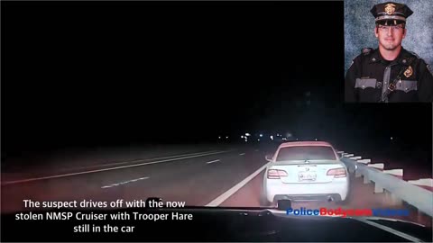 MOMENT New Mexico Trooper, Justin Hare was shot; And Suspect Later Apprehended