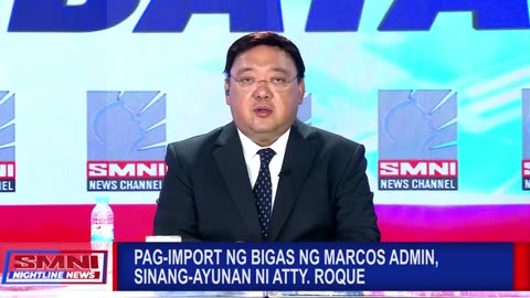 Pag-import ng bigas ng Marcos admin, sinang-ayunan ni Atty. Roque