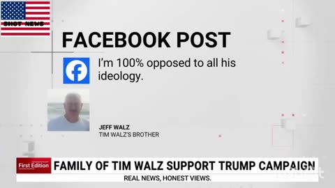 Family members of Tim Walz declare support for Donald Trump##