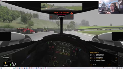 iRacing B Fixed IndyCar Series from Interlagos 7/23/24. IndyCar in Brazil.