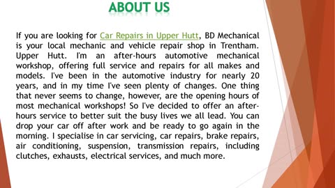 If you are looking for Car Repairs in Upper Hutt