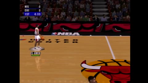 NBA Live 2001 (Ps2) Milwaukee Bucks vs Chicago Bulls Part1