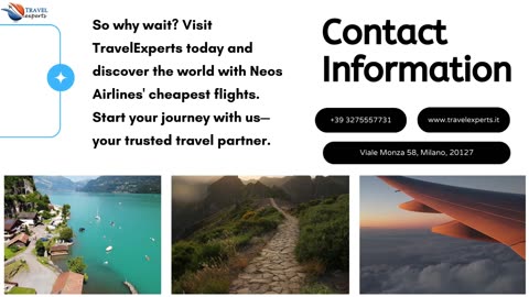 Unlock the Cheapest Flights with Neos Airlines at TravelExperts