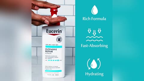 Eucerin Intensive Repair Body Lotion for Dry Skin with Alpha Hydroxy, Body Moisturizer