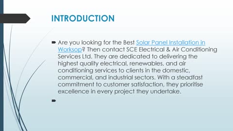 Best Solar Panel Installation in Worksop.