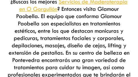 Consigue los mejores servicios de Maderoterapia en O Gorgullón