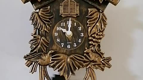 14inch Cuckoo Clock Living Room Wall Clock Bird Cuckoo Alarm Clock Wall-watch Children Un