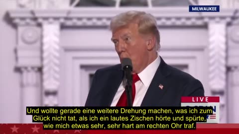 Trump erzählt beim RNC zum ersten und einzigen Mal von dem Attentat auf ihn