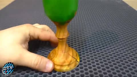 How to make a glass with wood