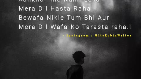 Sad Shayari Status Video