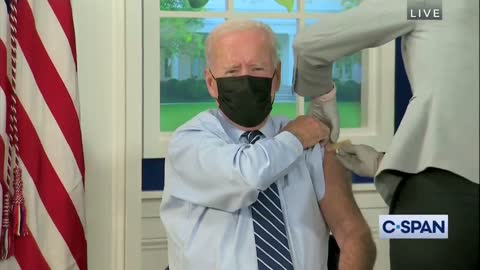 Biden Gets COVID Booster Shot On Live TV Immediately After Giving Speech