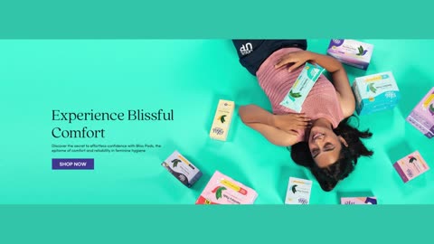 Bliss Natural Night Sanitary Pads Graphic Design