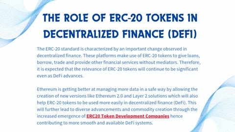 The Future of ERC-20 Tokens in Blockchain Technology and Beyond