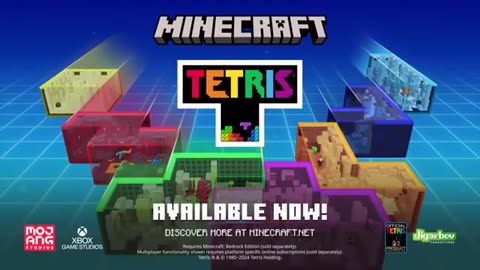 Minecraft x Tetris - Official Trailer