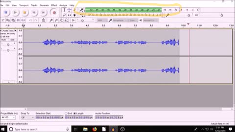 Audacity recording