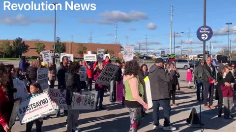 Newmarket freedom rally against vaccine mandate