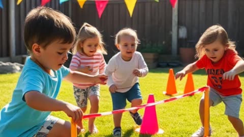 Kids Build an Obstacle Course for Their Pets