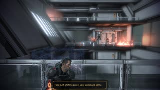 Jacobs Trying To Reach Shuttles With Shepard In Cerberus Base Mass Effect 2 Mod Game-play