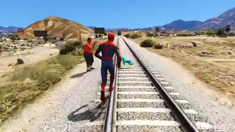 GTA 5 Spider-Man vs Baby Ragdolls 1