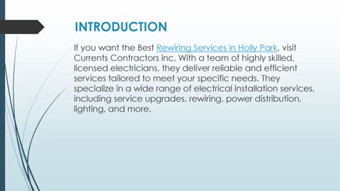 Best Rewiring Services in Holly Park