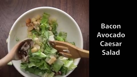 Bacon Avocado Ceasar Salad