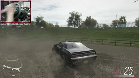 Dodge Challenger SRT Hellcat Gravel Donut burnout Gameplay Logitech G29