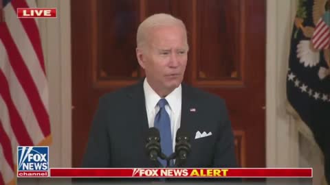 Biden claims the US Supreme Court "took away a constitutional right" today.