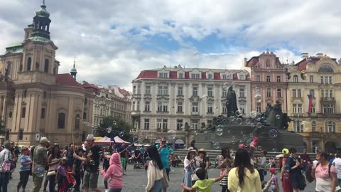 Prague. Soap bubbles