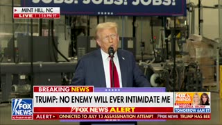 Trump: “No threat will shake me. No enemy will intimidate me.”