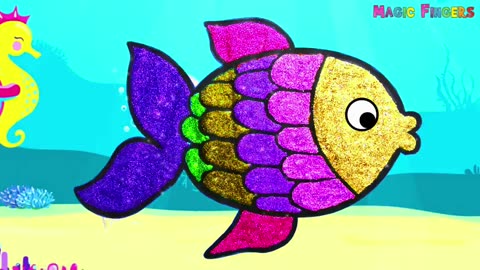 Hi! princess I drew a beautiful fish today. Try improving your drawing skills with me!